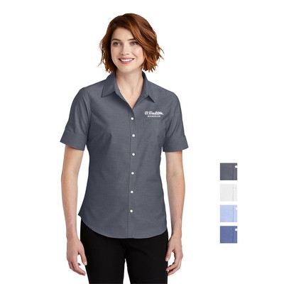 Port Authority® Women's Short Sleeve SuperPro Oxford Shirt