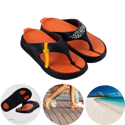 Mens Flip Flops Non-Slip Shower Shoes Cushion Foam Indoor Outdoor Thong Sandals