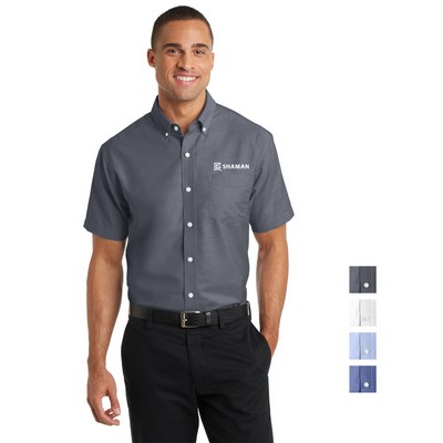Port Authority® Short Sleeve SuperPro Oxford Shirt